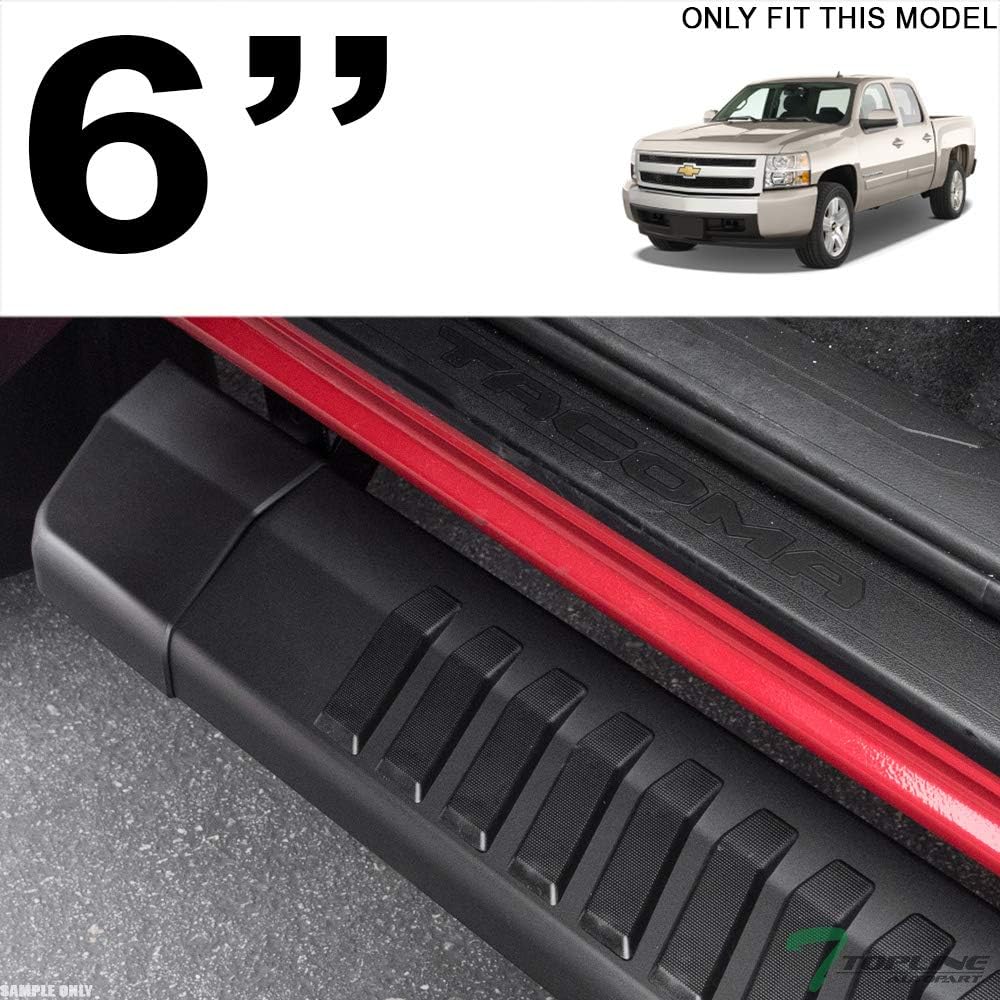 Matte Black Aluminum Side Step Rail Running Boards B188710