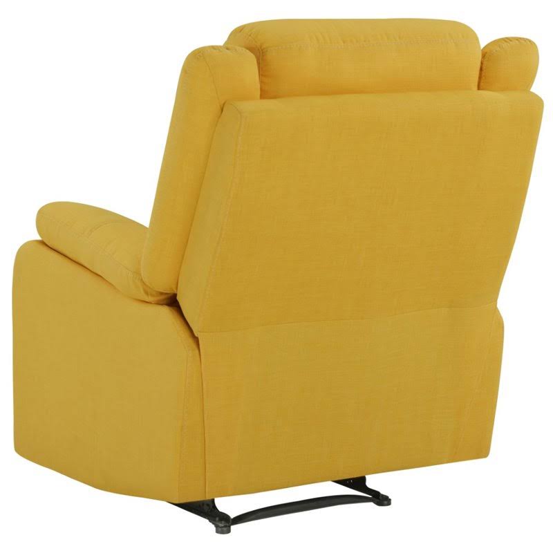 Yellow Twill Fabric Recliner G728