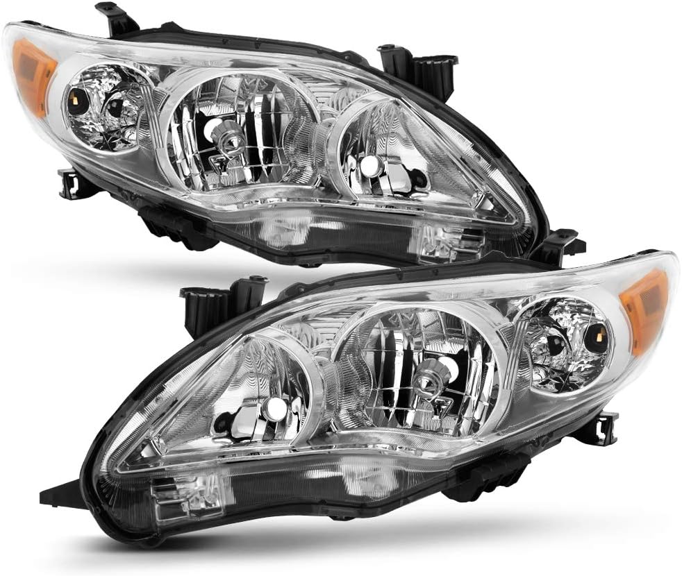 Chrome Housing Headlights Assembly for Toyota Corolla Z949