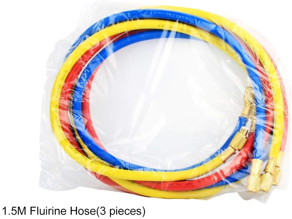 2 Way AC Manifold Gauge Set with Hoses and Carrying Case R607169