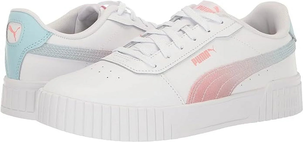 PUMA White-Fusion Coral-Light Aqua Sneaker Y2488