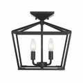4-Light Semi Flush Mount Fixture Classic Bronze W43388
