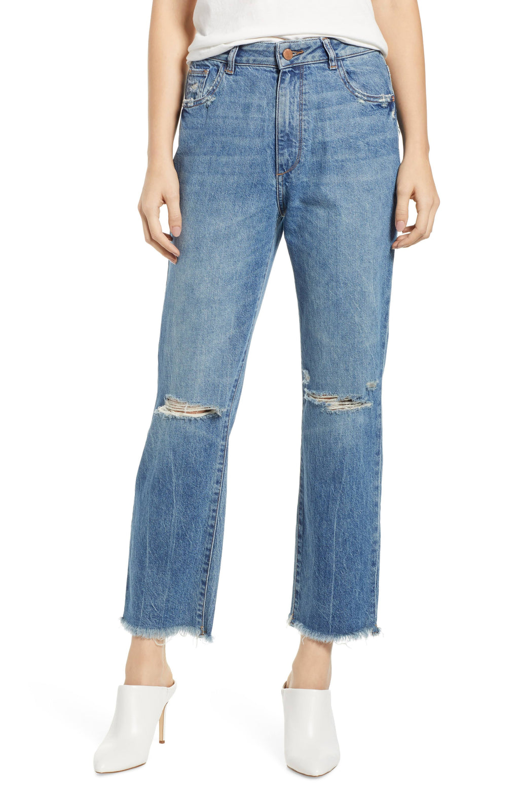 Veracruz High Rise Vintage Straight Jeans H4221