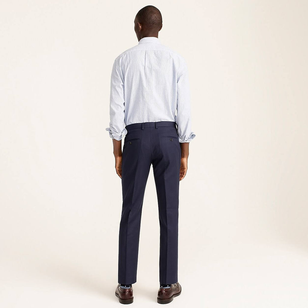 Slim-Fit Unstructured Suit Pant in Wool-Cotton Twill M3658