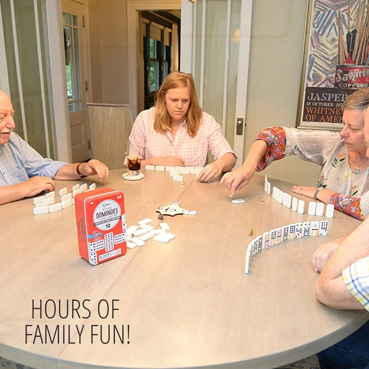 Mexican Train Dominoes Traditional Tile Game C101