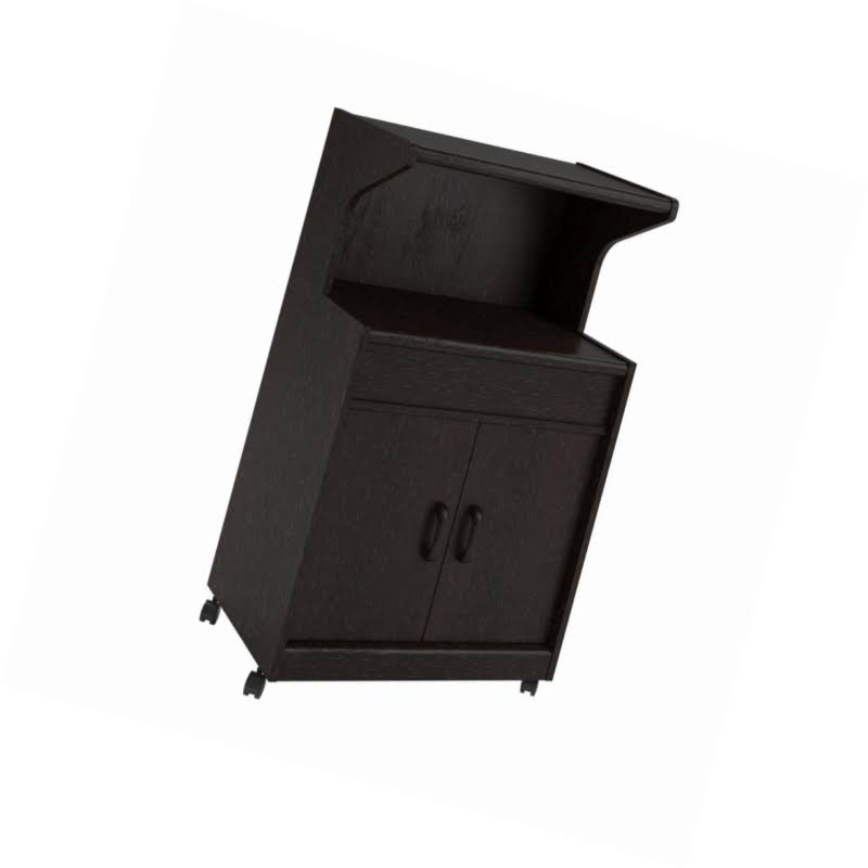Microwave Cart with Shelf Espresso R8710