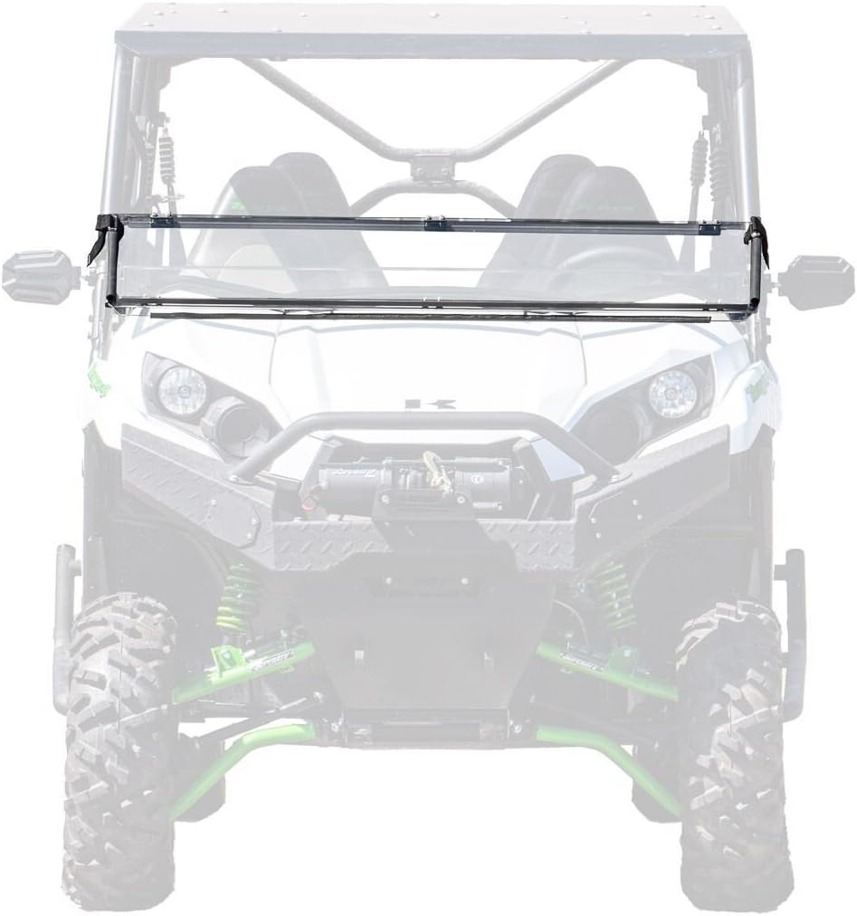 Scratch Resistant Flip/Fold 2-in-1 Windshield for Kawasaki Teryx C469