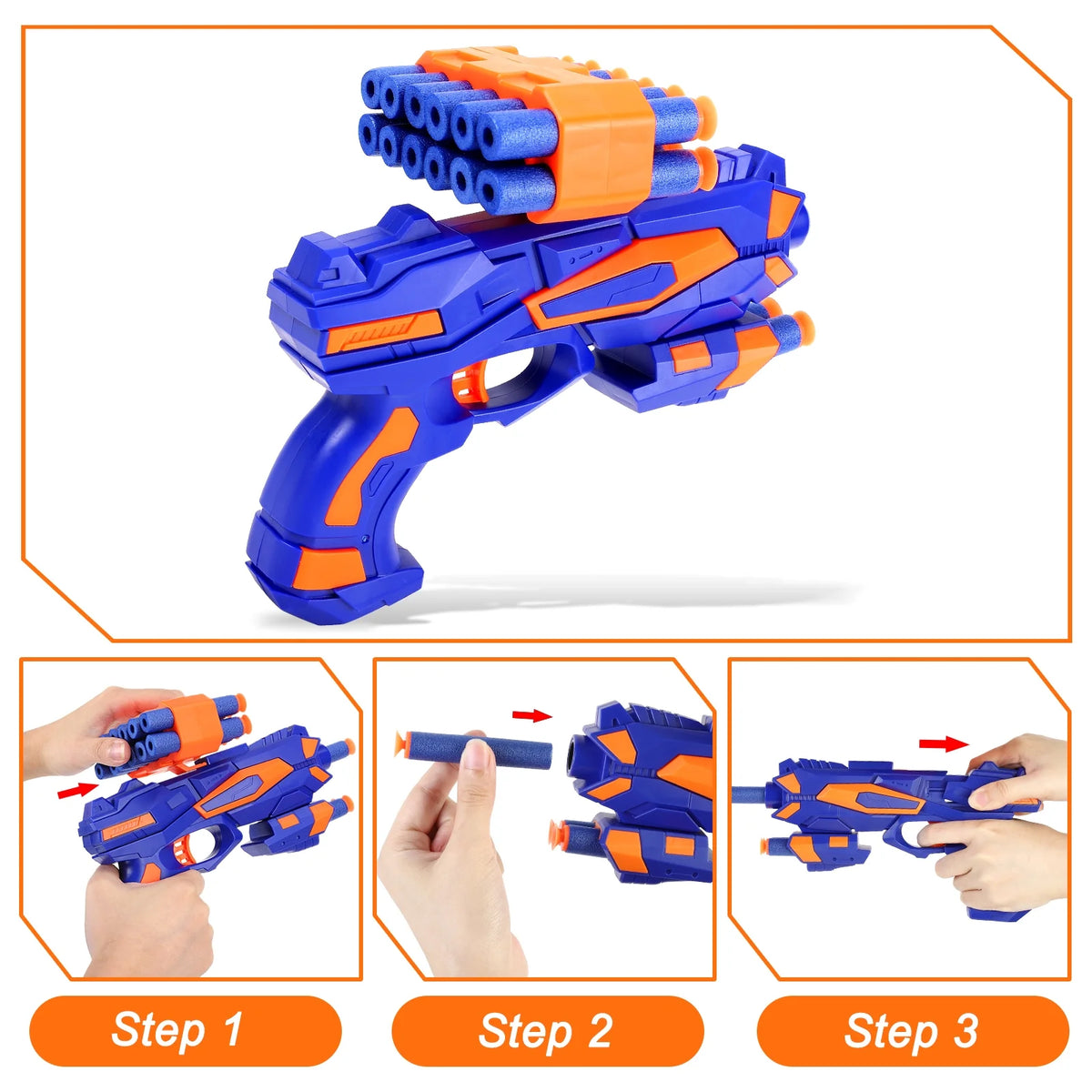 Electronic Shooting Target with Auto Reset for Nerf Gun Practice K9069