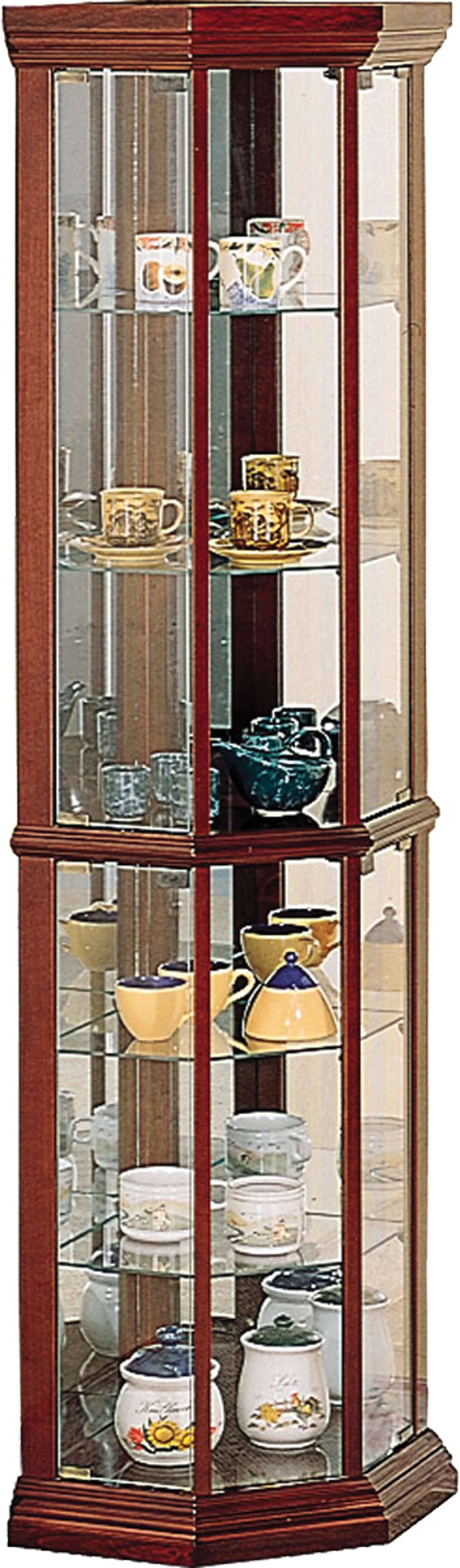 Medium Brown Curio Cabinet U2950