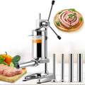 2L Manual Sausage Stuffer 4 Sausage Tubes Stainless Steel Meat Filler G70550