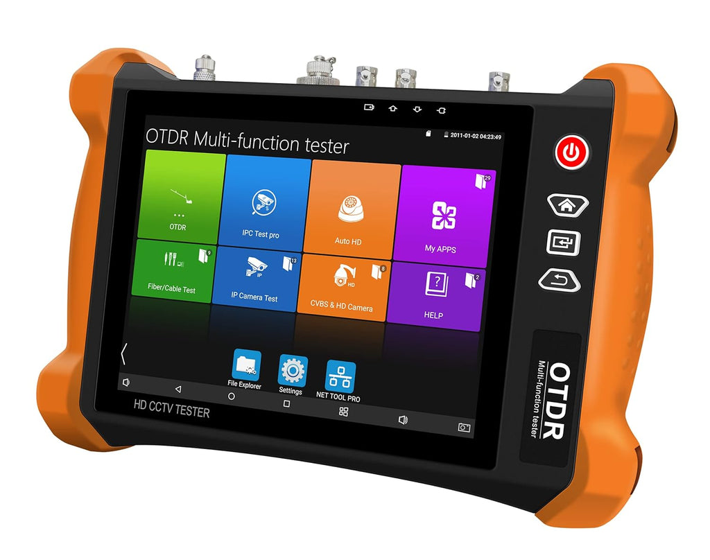OTDR Tester with 8 Touch Screen, Visual Fault Locator, POE Out, WiFi Test L253064