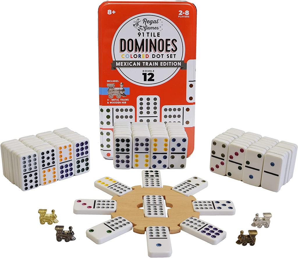 Mexican Train Dominoes Traditional Tile Game C101