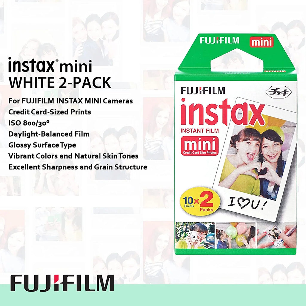 Mint Green Instant Film Camera with Accessories Y7932