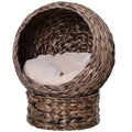 Cat Braided Banana Leaf House with Cotton Bed V44764