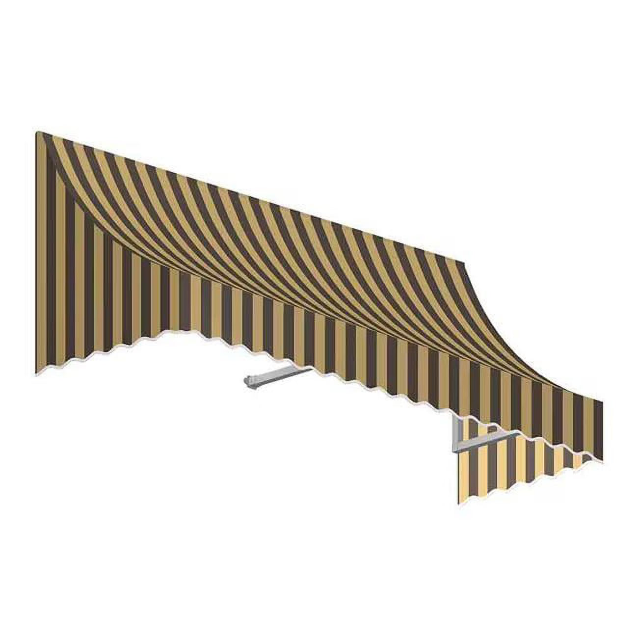 Brown & Tan Window & Entry Awning P9744