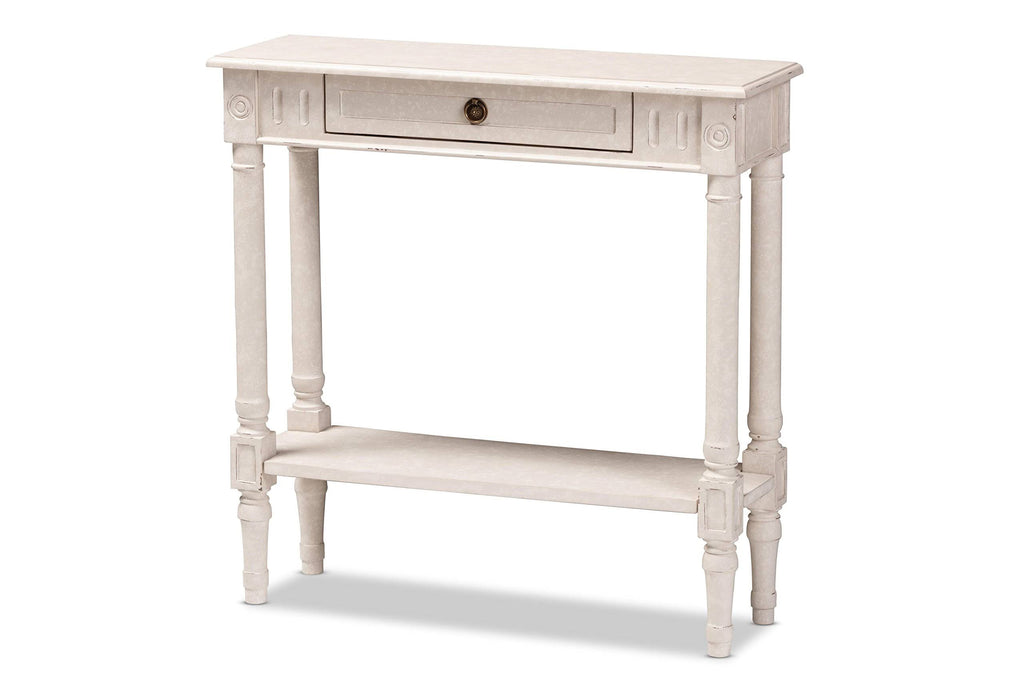 Whitewash Console Table O136