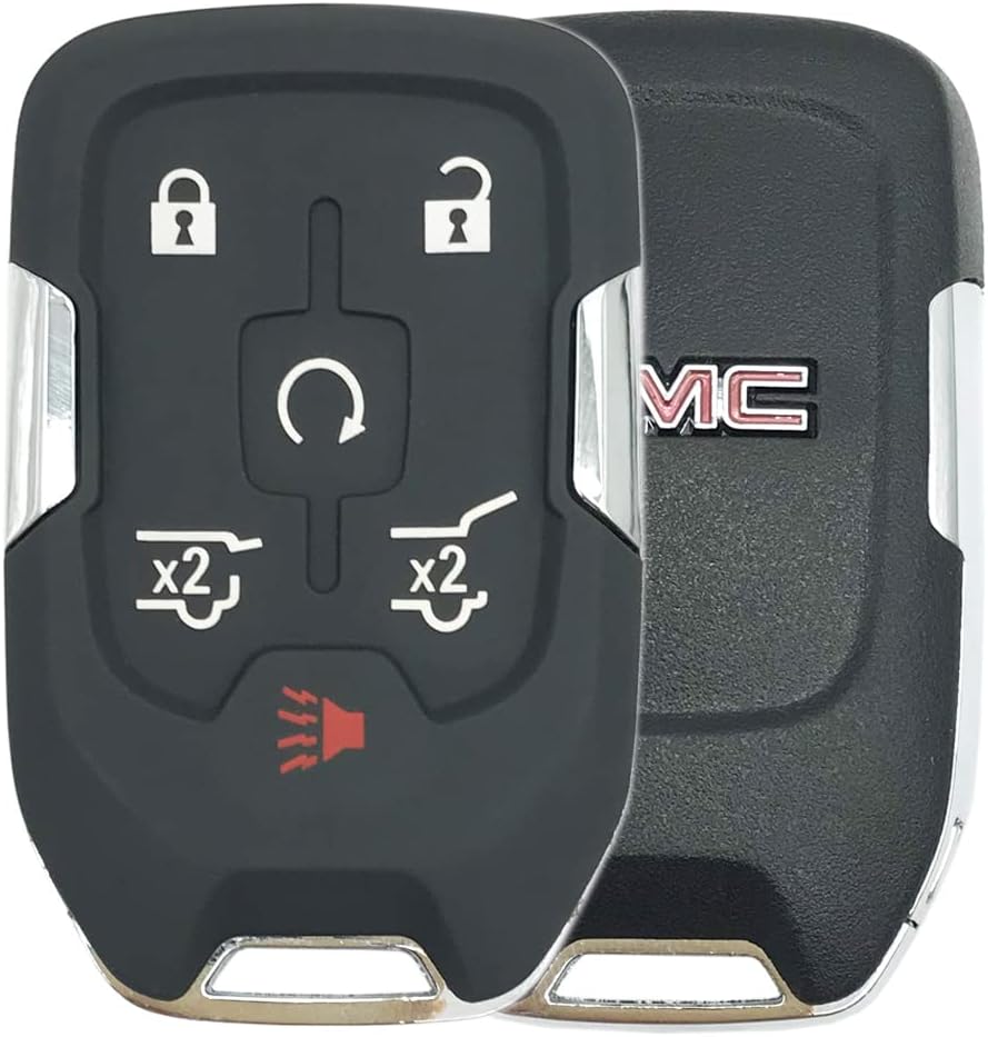 6 Buttons Key Fob Cover Case for GMC Yukon Chevy Tahoe Suburban T3193