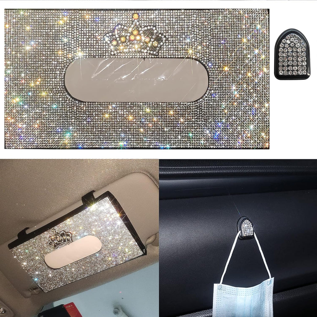Red Queen Crown Tissue Box Holder for Sun Visor N120