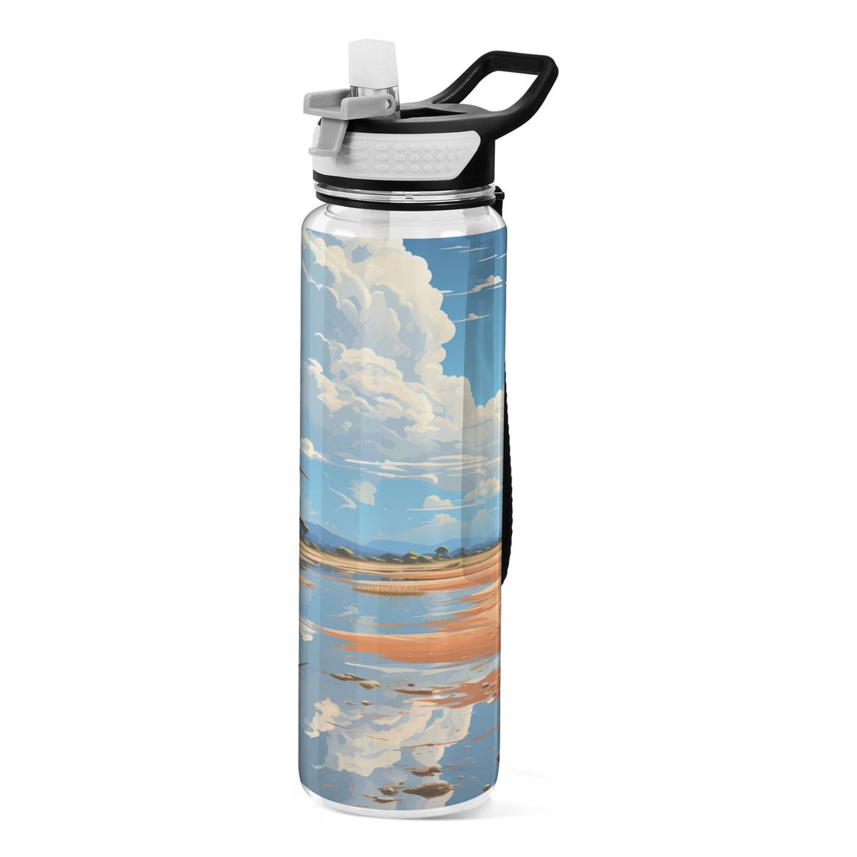 32oz Tritan Leakproof Clear Sports Water Bottle D37633
