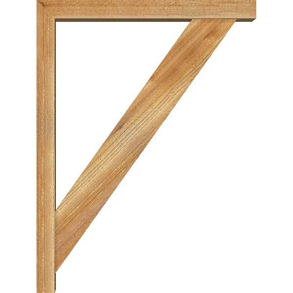 Traditional Block Rough Sawn Bracket with Offset Brace E6757