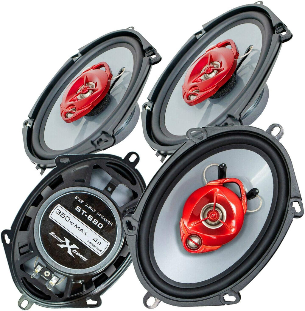 4X 3-Way 700 Watts Coaxial Car Speakers S1563
