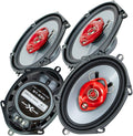 4X 3-Way 700 Watts Coaxial Car Speakers S1563