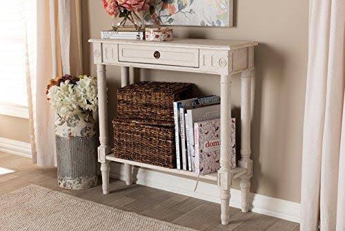 Whitewash Console Table O136