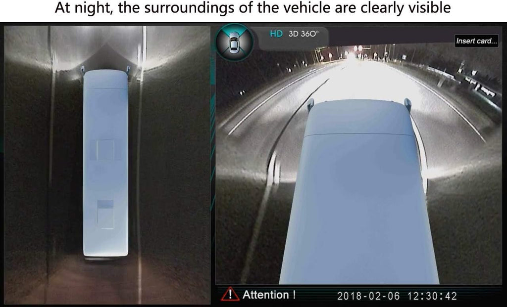 Bird View Camera System with 4 HD Bus Cameras I792