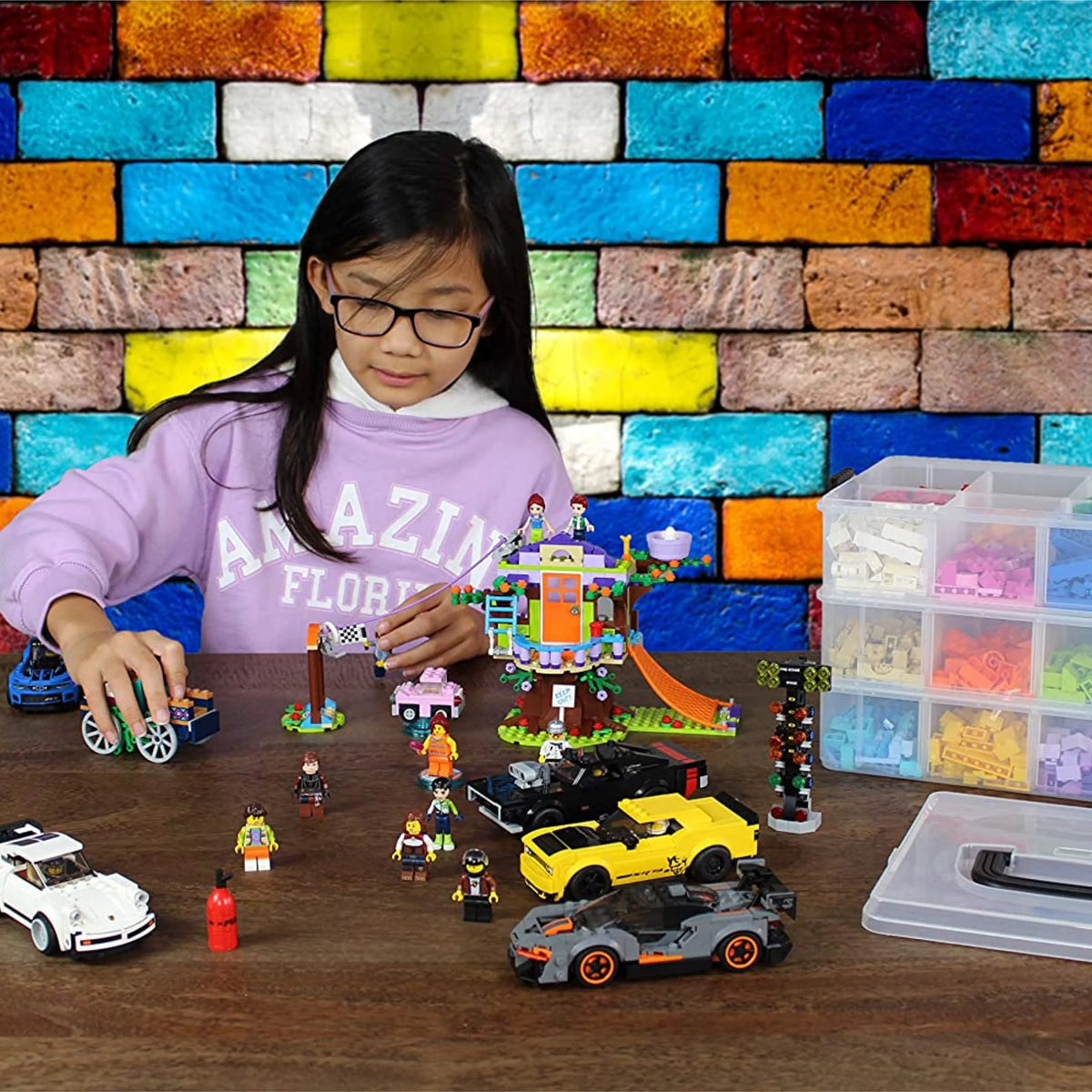 Toy Organizer with 18 Adjustable Compartments R689