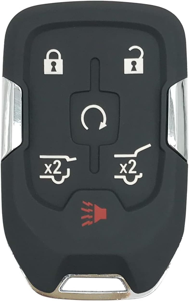 6 Buttons Key Fob Cover Case for GMC Yukon Chevy Tahoe Suburban T3193