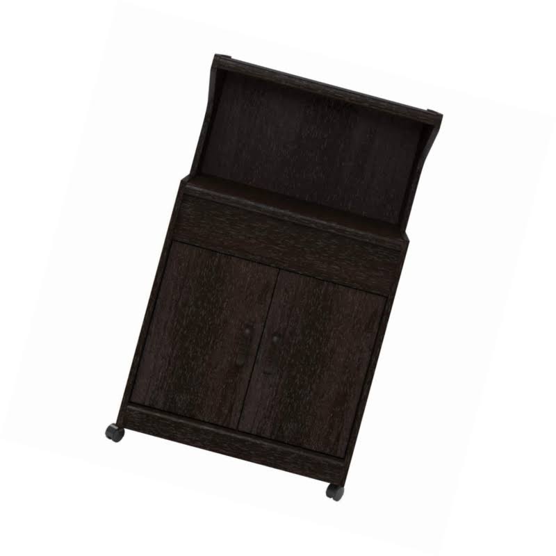 Microwave Cart with Shelf Espresso R8710