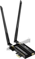 WiFi 6 Card PCIe 3000Mbps Wireless Adapter with Bluetooth 5.0 Dongle Dual Band 5dBi Antenna T8584