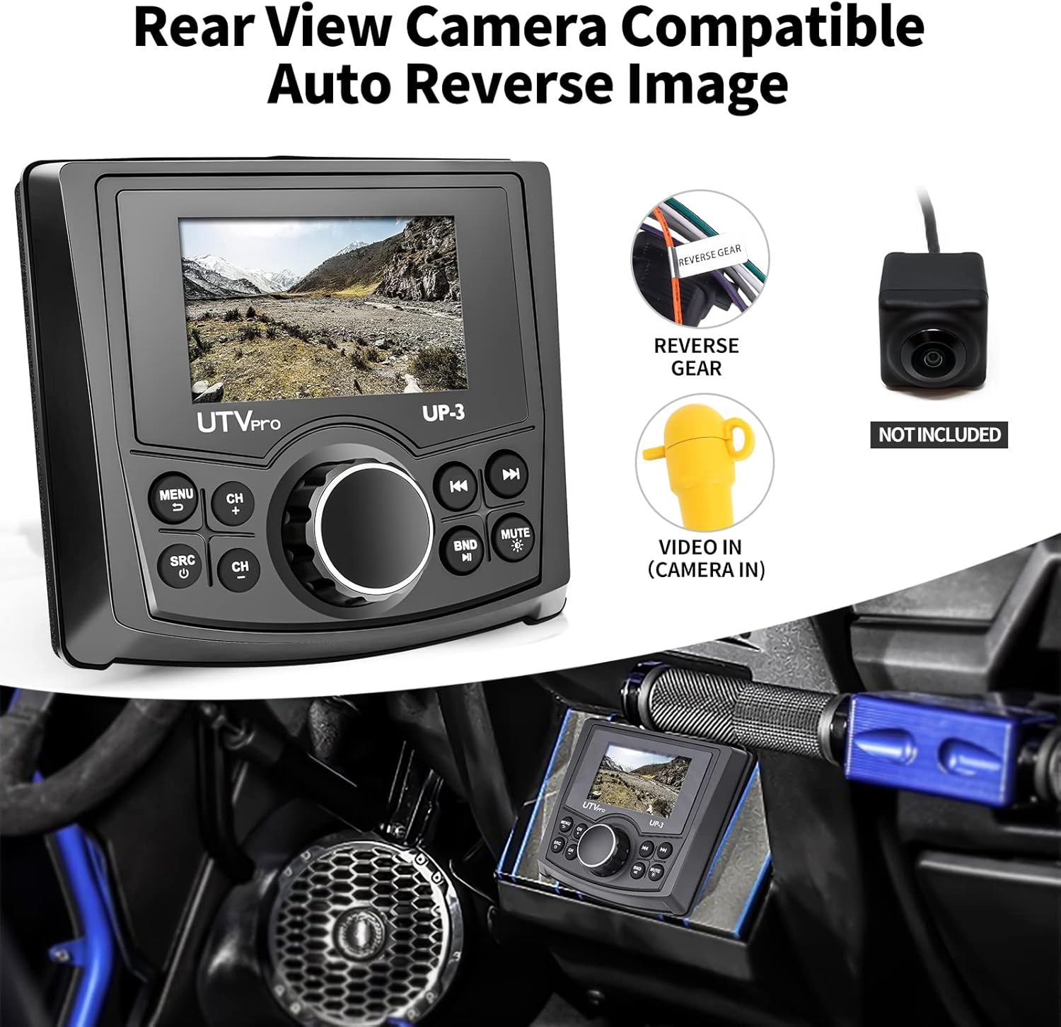 UTV Stereo AM/FM with Bluetooth Streaming W765