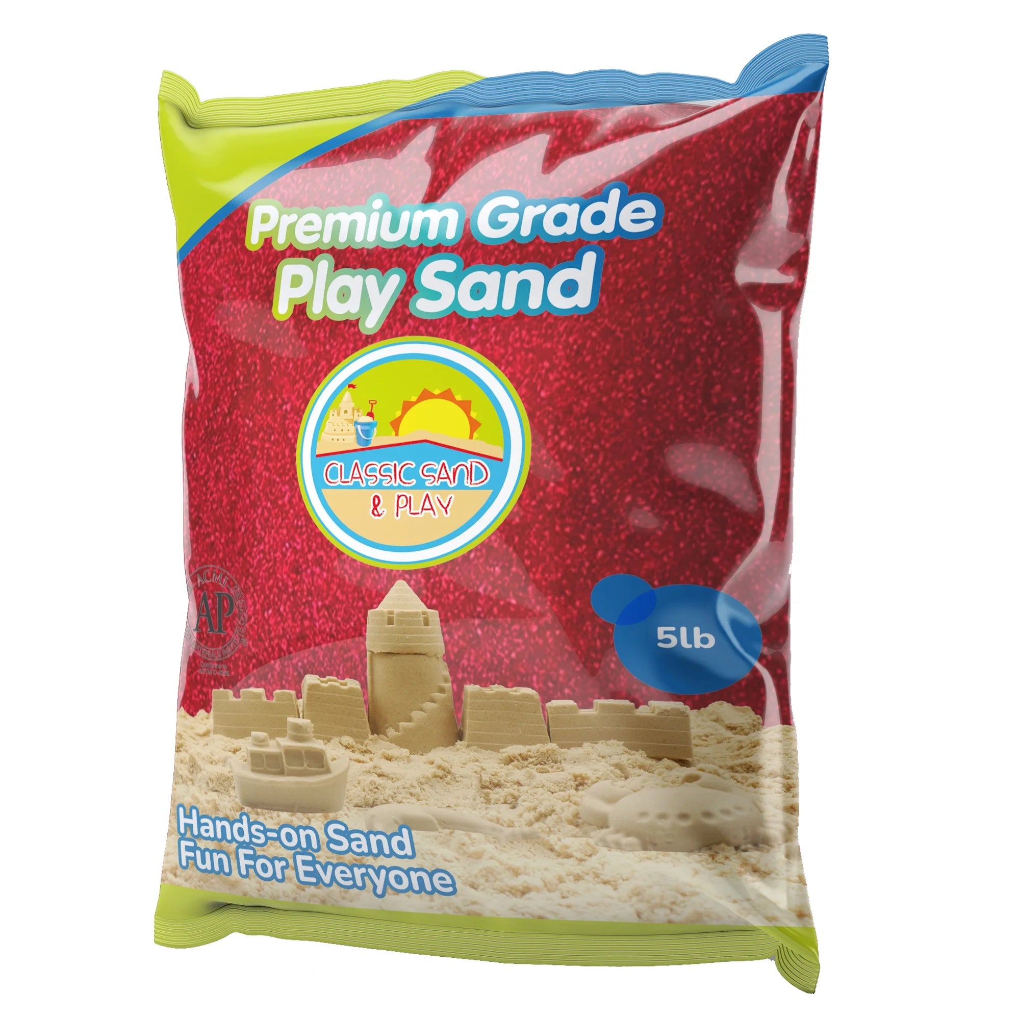 Red Colored Play Sand, 5 lb. Bag Q110292