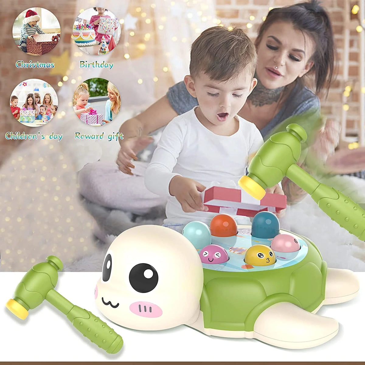 Whack Game Mole Toy with 2 Hammers V37725