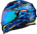 Blue / Neon Matt Helmet Q125643
