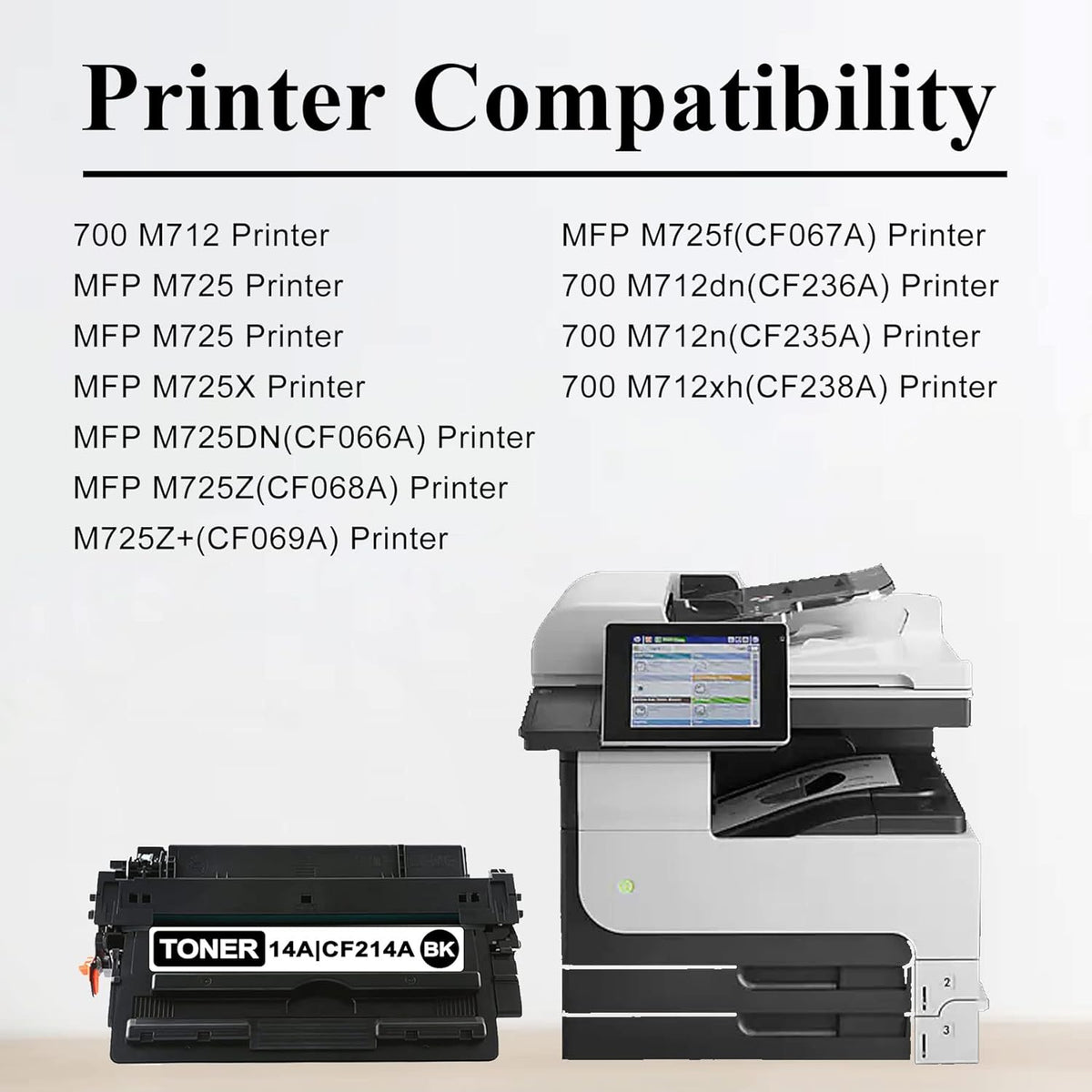 6-Pack Toner Cartridge for HP Printers O6675