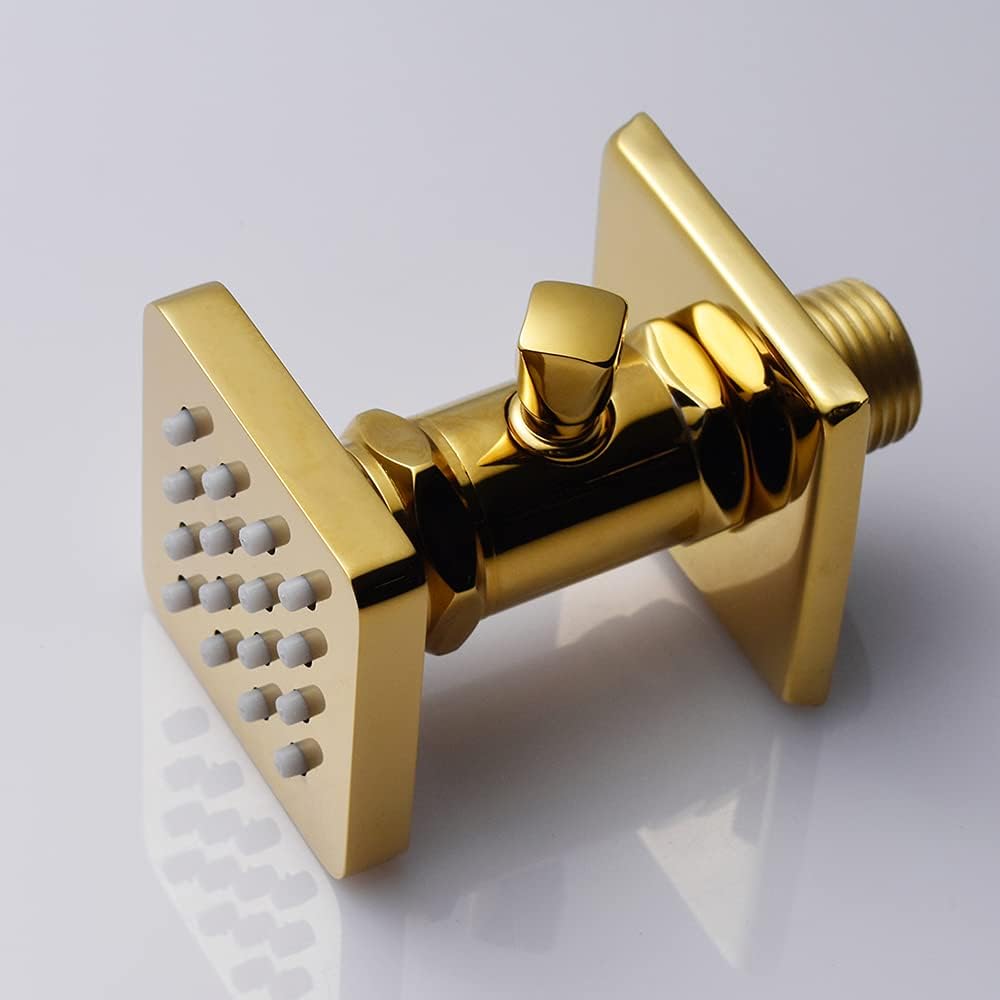 4 PCS Polished Gold Solid Brass Body Sprayer Shower Head C50409