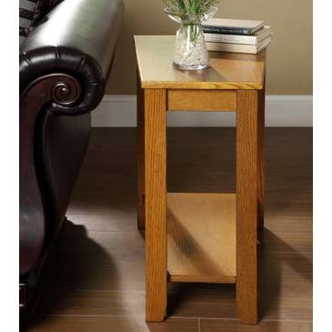 Espresso Chairside Table C9012
