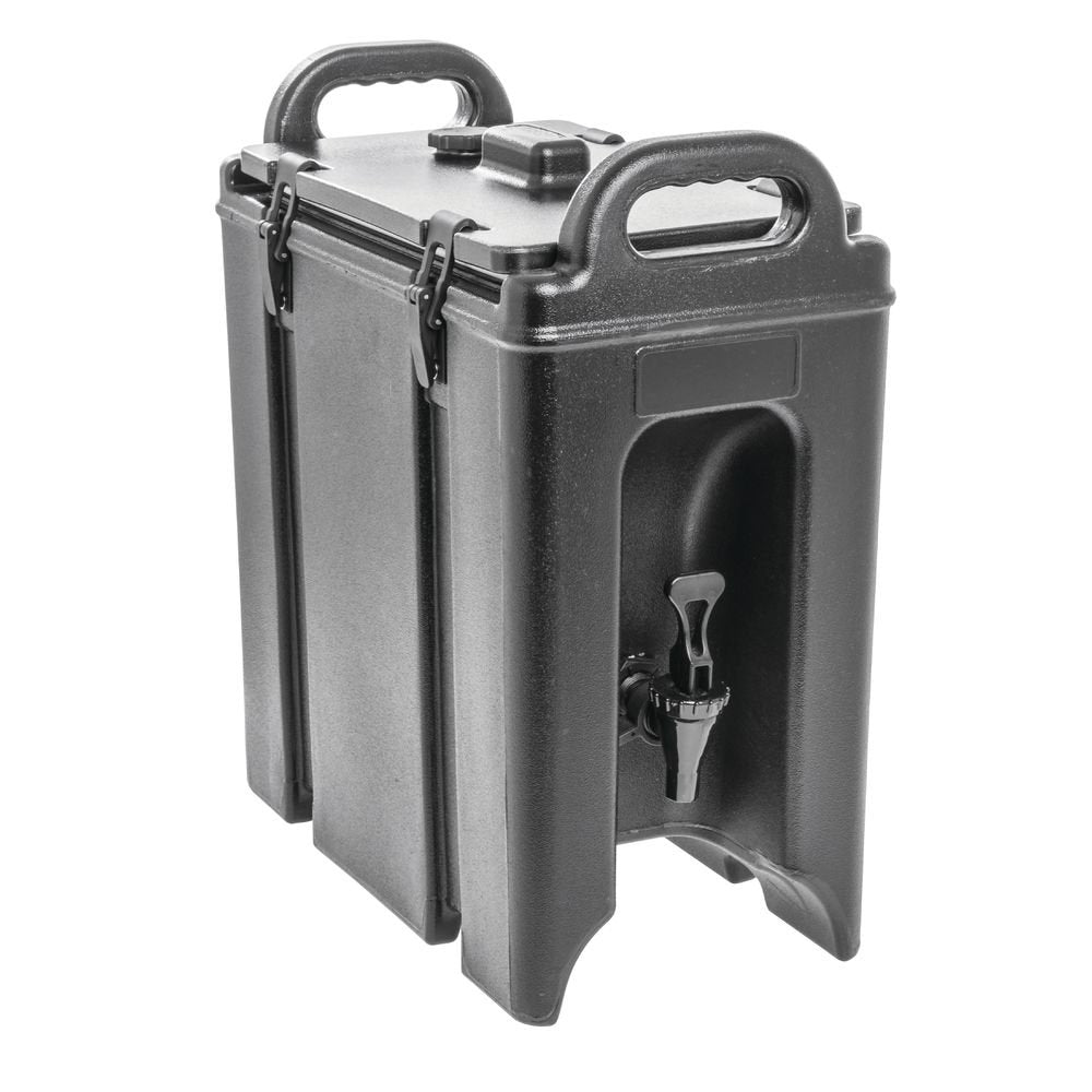 Black Insulated Beverage Dispenser, 2 1/2 Gallon P964