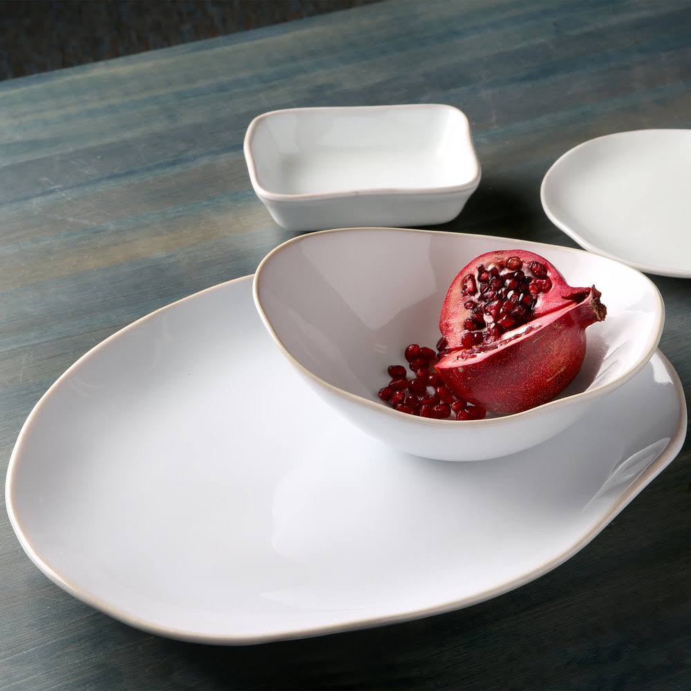 12 in. Vitrified China Ellipse Plate H641