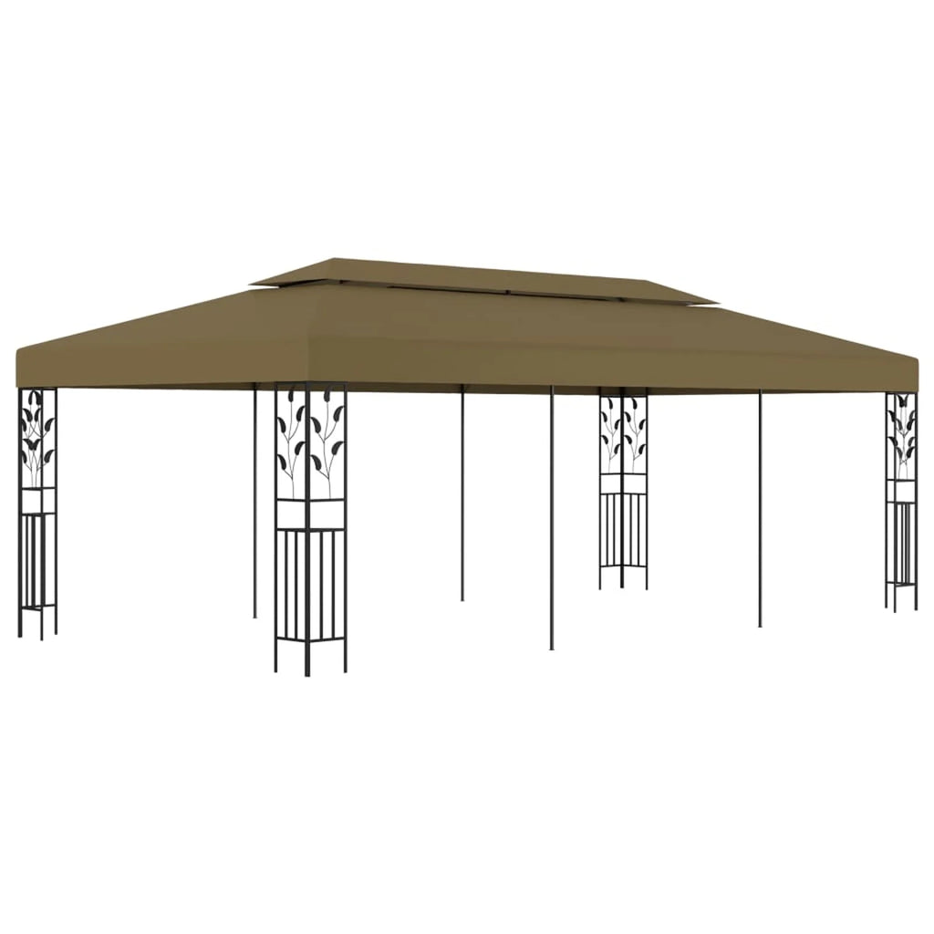 19.7'x9.8' Taupe Gazebo T14054