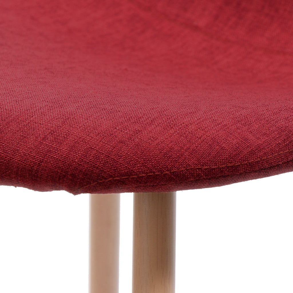 Red Fabric Dining Chairs, Set of 2 T453870