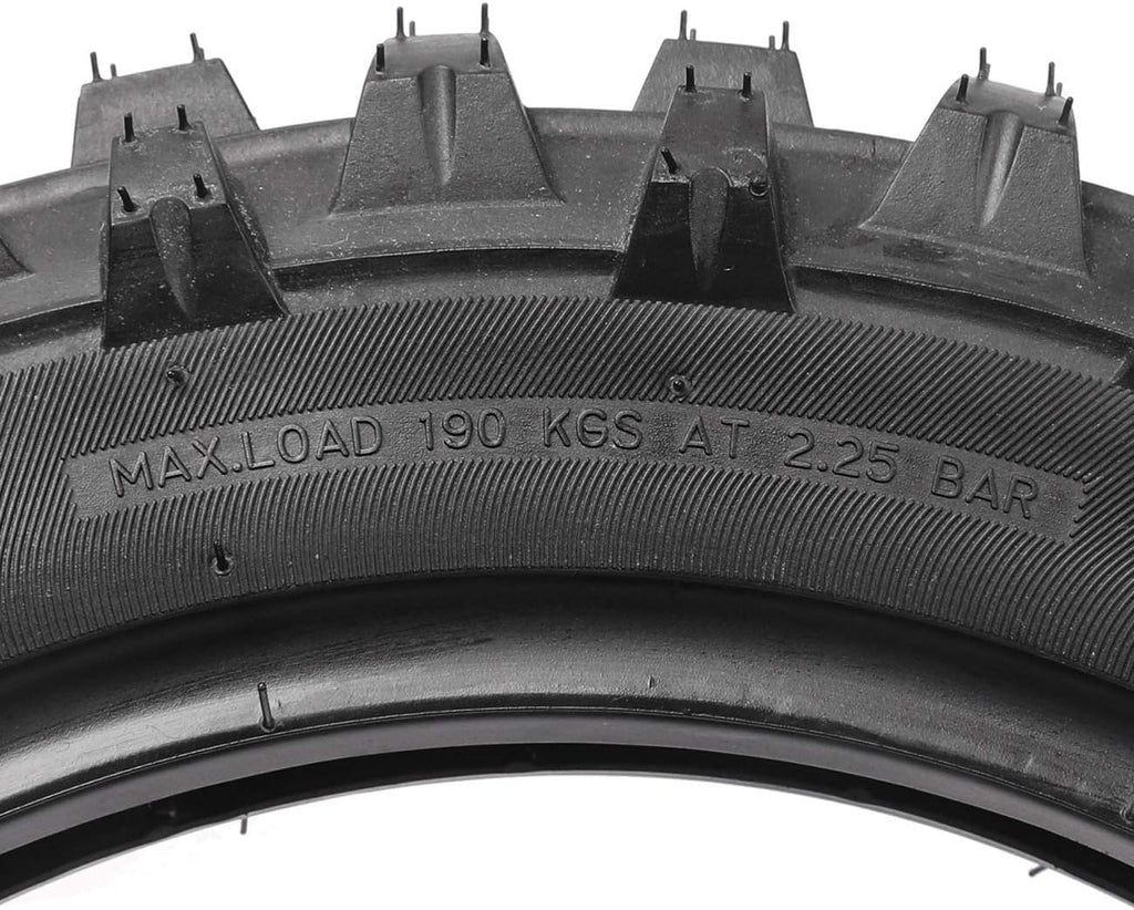80/100-12 3.00-12 Knobby Rear Tire & Inner Tube Pack of 2 T814