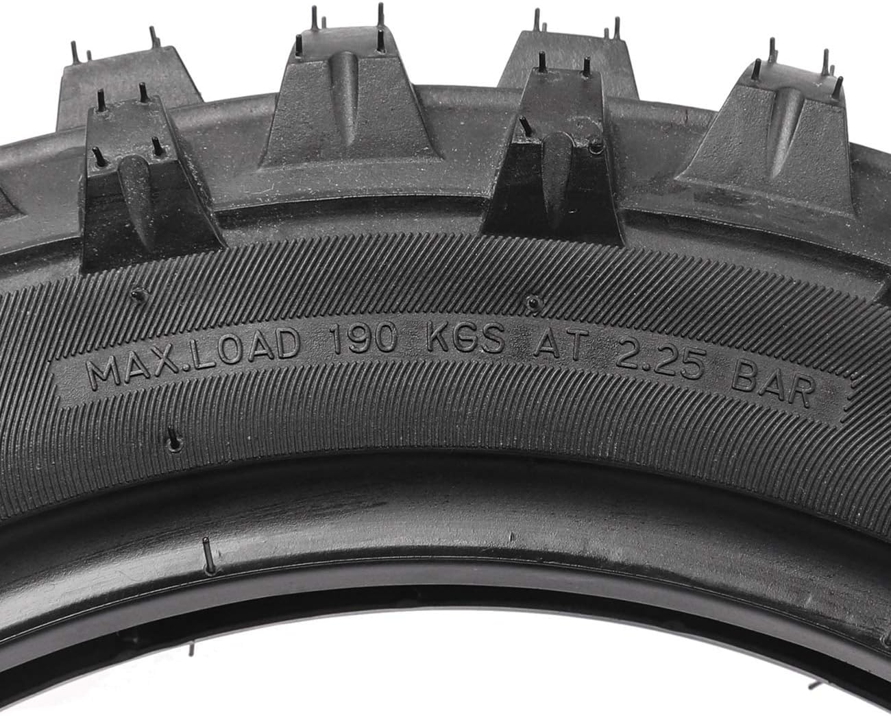 80/100-12 3.00-12 Knobby Rear Tire & Inner Tube Pack of 2 T814