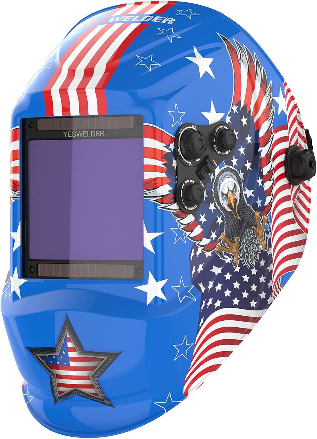 Large Viewing True Color Solar Power Auto Darkening Welding Helmet with 4 Arc Sensor L833