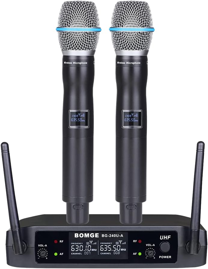 UHF Dual Handheld Wireless Microphones, Pack of 2 J6252