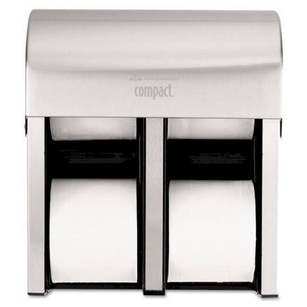 Compact Coreless Quad-Roll Vertical Bathroom Tissue Dispenser V4081
