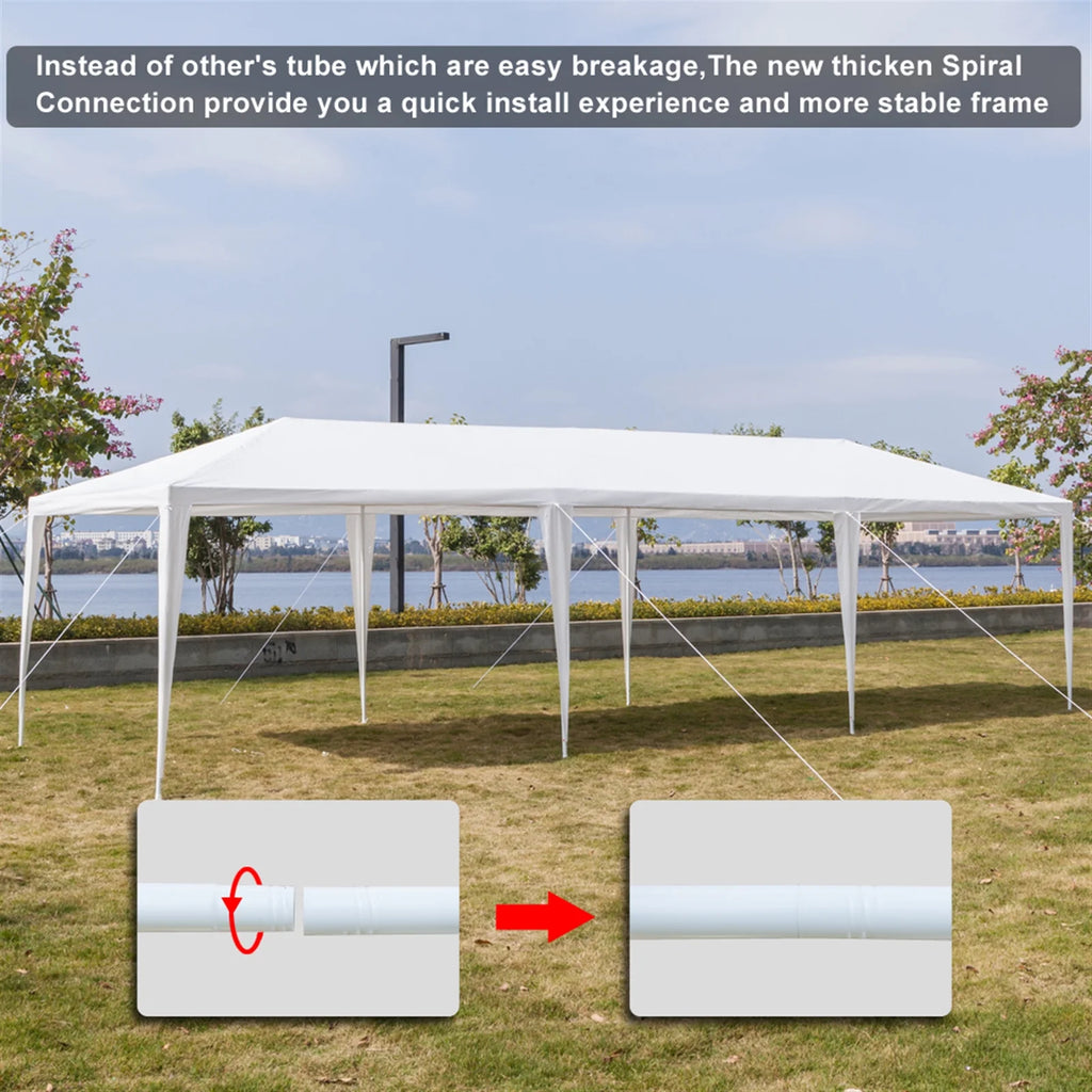 White Waterproof Portable Gazebo Tent L570785