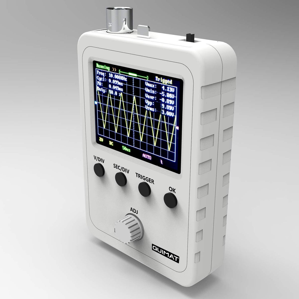2.4 TFT Digital Oscilloscope Kit with Power Supply and BNC-Clip Cable Probe F765173